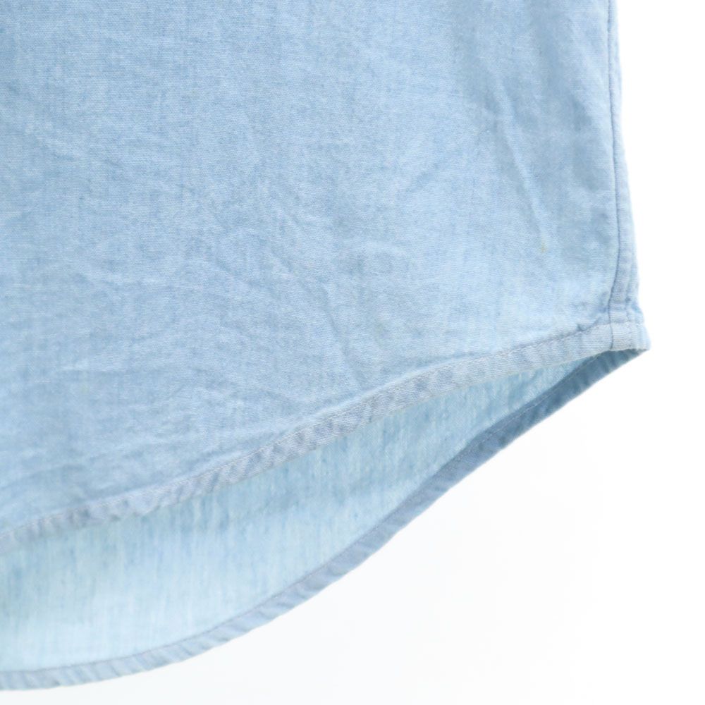 ラルフローレン 90s オールド ポロベア 長袖 シャンブレーシャツ L