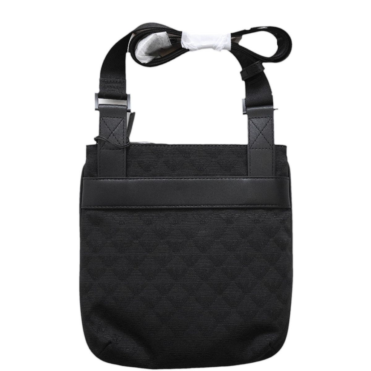 Emporio Armani メッセンジャーバッグ イーグル ロゴ ブラック EMPORIO ARMANI◇エンポリオ アルマーニ◇イーグル ロゴグラム