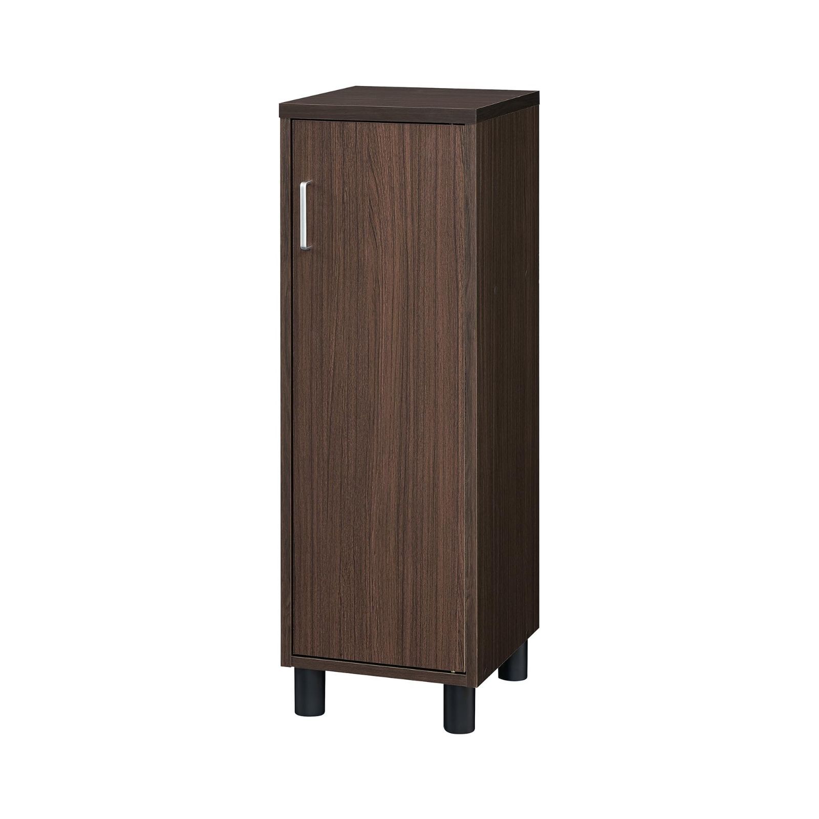 シューズボックス 玄関収納 木製 隙間 下駄箱 ちょい足しにぴったりな幅約33cmのコンパクトサイズ 約6足収納 ダークブラウン木目柄 ベーシックデザイン 白井産業 幅32.8×奥行36.4×高さ99cm FUL-1035D DK フルニコ