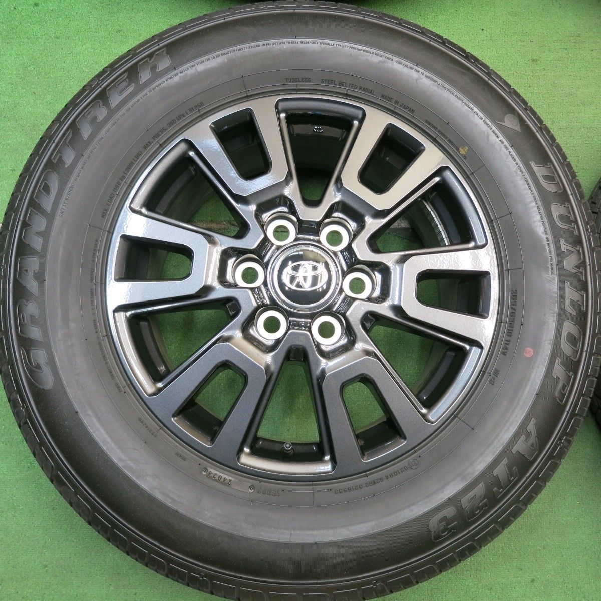 ランクル250 純正 265/65R18 ダンロップ グラントレック 2024年製 新車外し品】ダンロップ グラントレック AT23 265