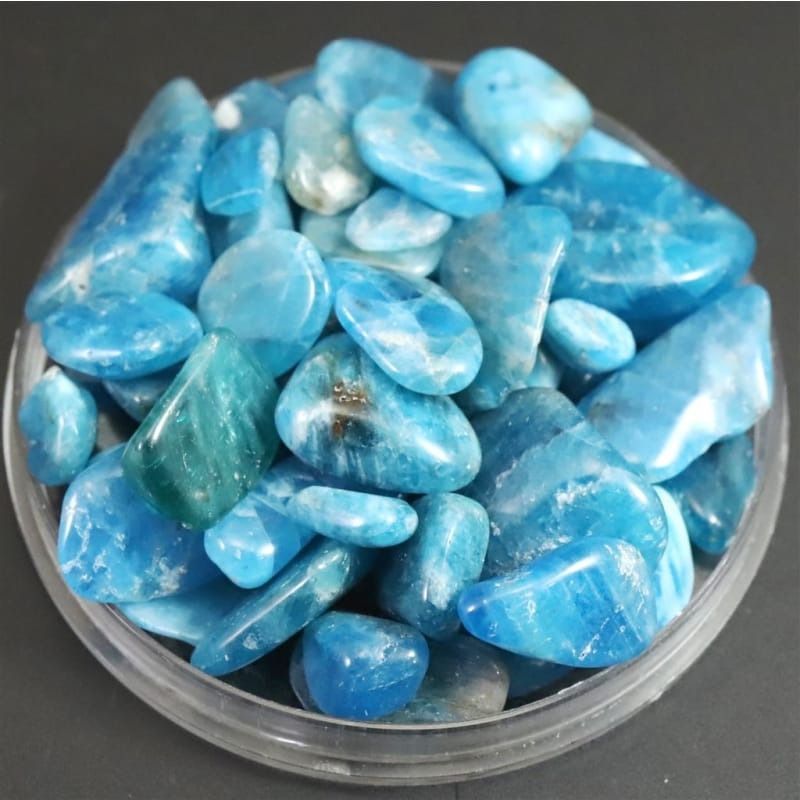 ブルー アパタイト AA+ さざれ石　約100g (榎本通商50578)