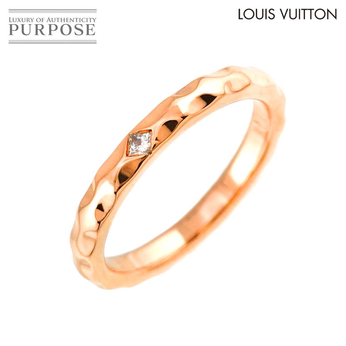 美品 ルイ ヴィトン 750 アリアンス モノグラム アンフィニ リング #49