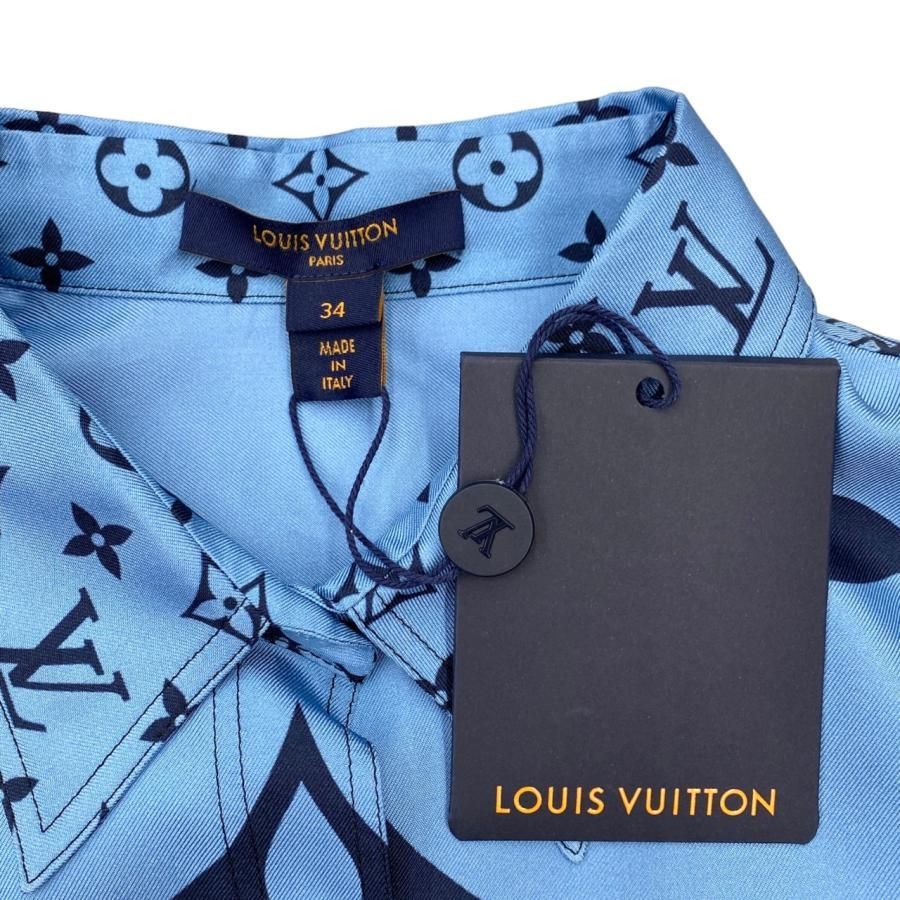 レア品】Louis Vuitton マスキュリンシャツ ブルー 長袖シャツ