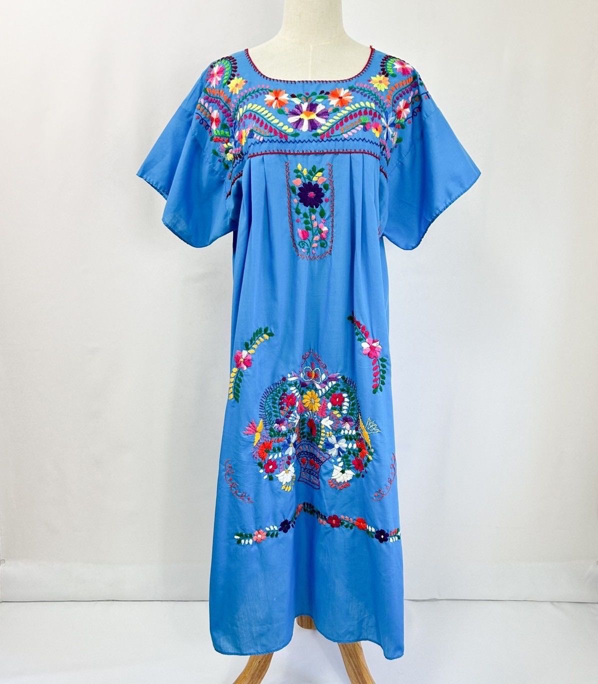 メキシカンワンピース ワンピース 古着 刺繍 ブランド古着】メキシカン