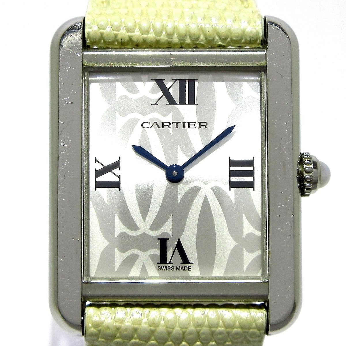 Cartier(カルティエ) 腕時計 タンクソロSM W1019555 レディース 2006年クリスマス限定/社外ベルト シルバー - メルカリ