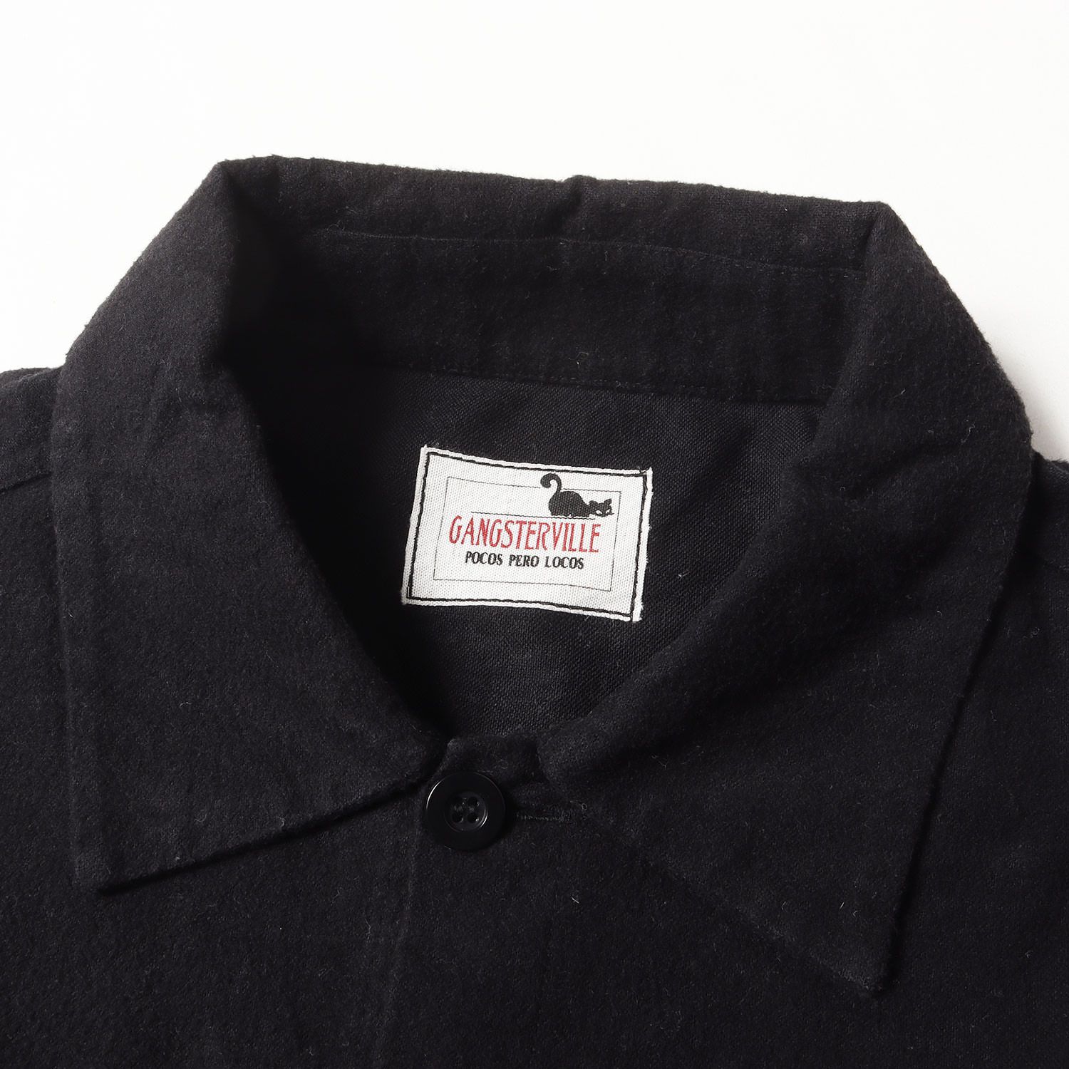 GANGSTERVILLE 刺繍シャツ 黒 m17871408887_1.jpg?1746957762