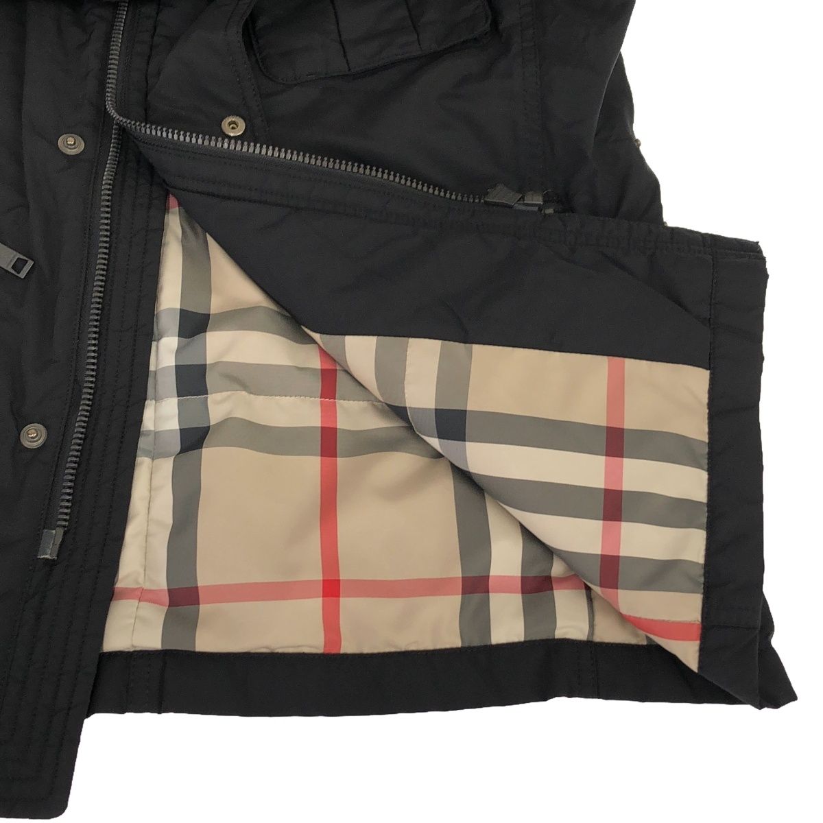 BURBERRY LONDON バーバリーロンドン レザーパッチ パテッドミリタリー 