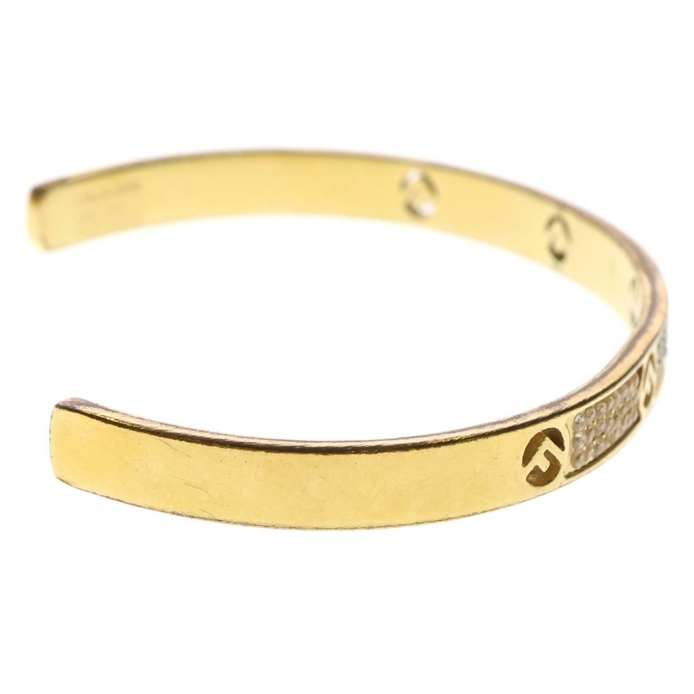 FENDI フェンディ エフイズ ラインストーン バングル ゴールド GP イエローゴールド FORTGASGNV_COM_BR