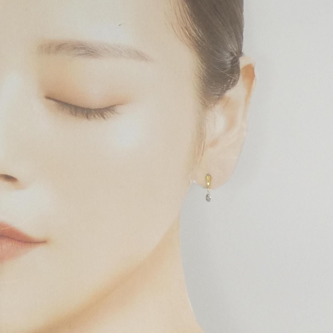 K18YG ダイヤモンド ピアス 0.36CT 