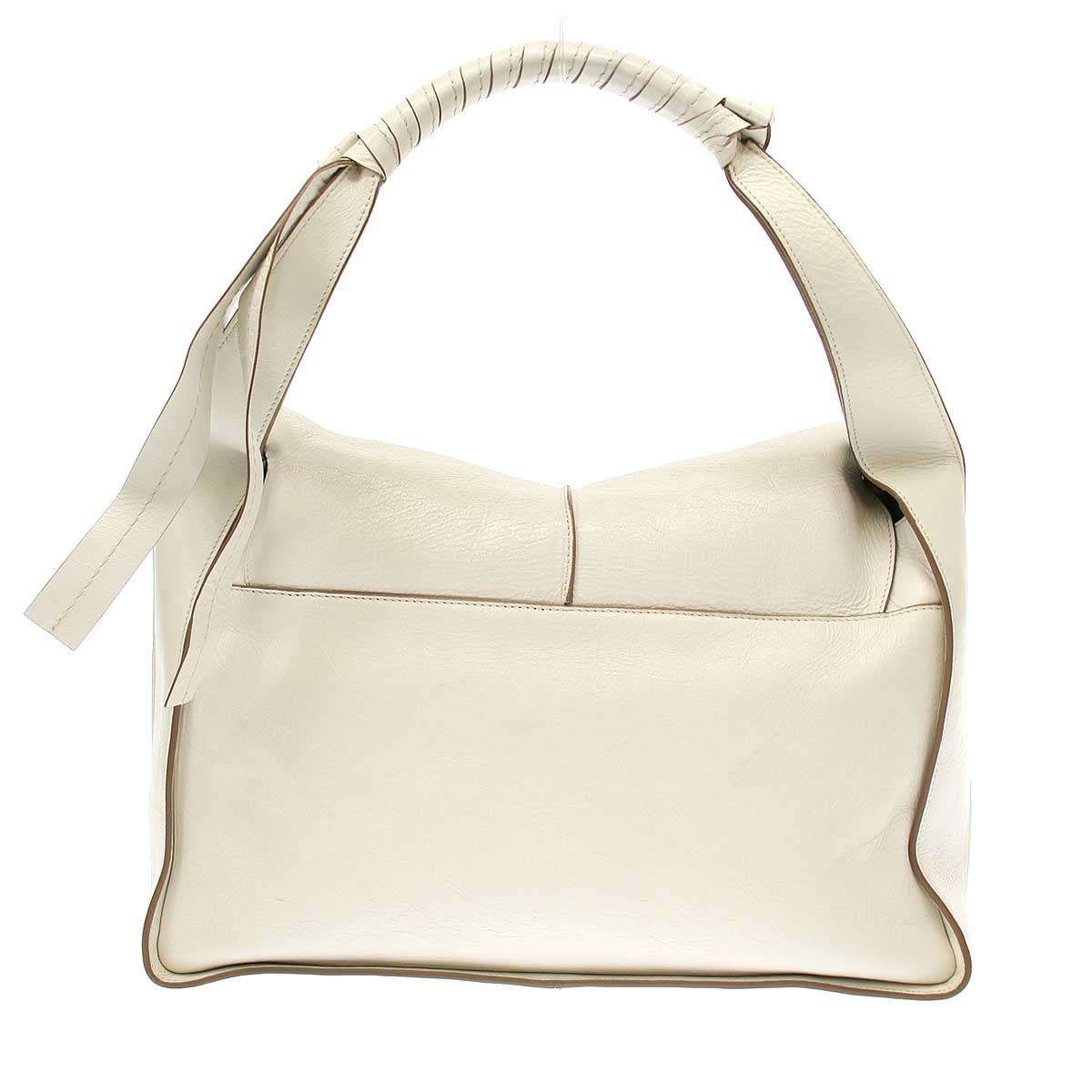 TOD'S トッズ TIMELESS ワンショルダーレザーバッグ ホワイト - メルカリ