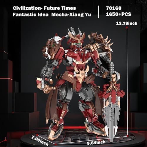 剣と可動ジョイント付きアクションフィギュアヒーローメカおもちゃ クールなメカモデルコレクションまたはホームディスプレイ