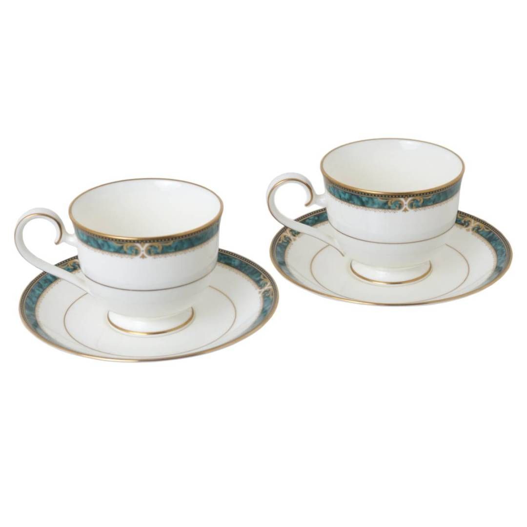 Noritake ノリタケ カップ&ソーサー 2客セット ESSEX COURT エセックス