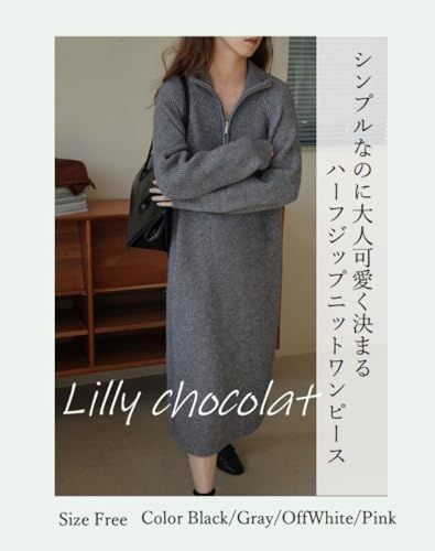 人気商品】オフホワイト_Free Size [Lilly chocolate] ニット