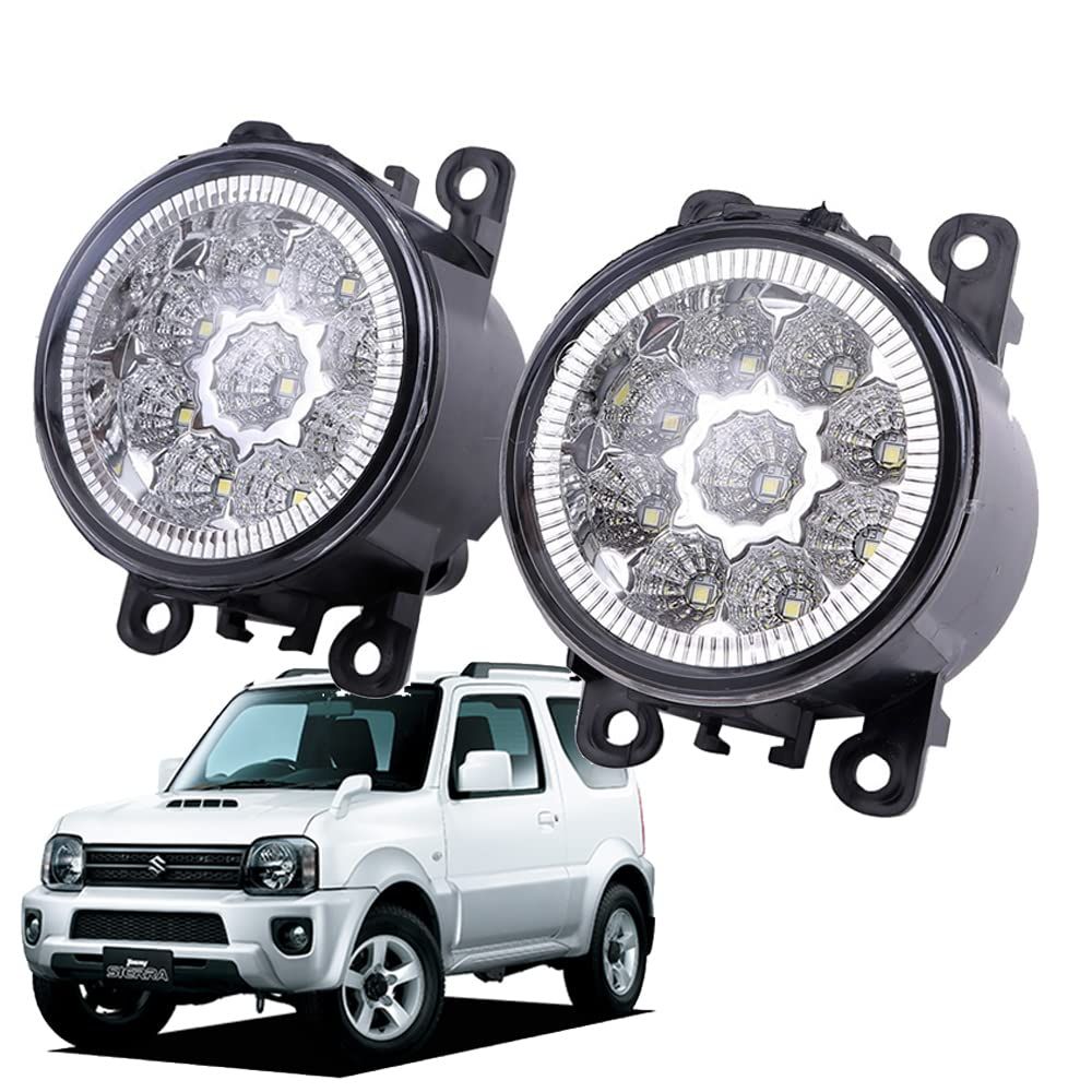LED フォグランプ ユニット 日産 スズキ スバル ホンダ 汎用 左右セット ジムニー JB23 JB43W