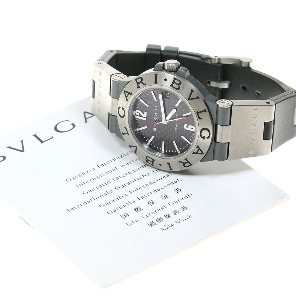 【1点限り!!完備品!!】BVLGARI ディアゴノ チタニウム TI38TA チタン×ラバー 自動巻き Bvlgari Diagono Titanium TI 38 TA Automatic 38 mm \u2013 LOFT