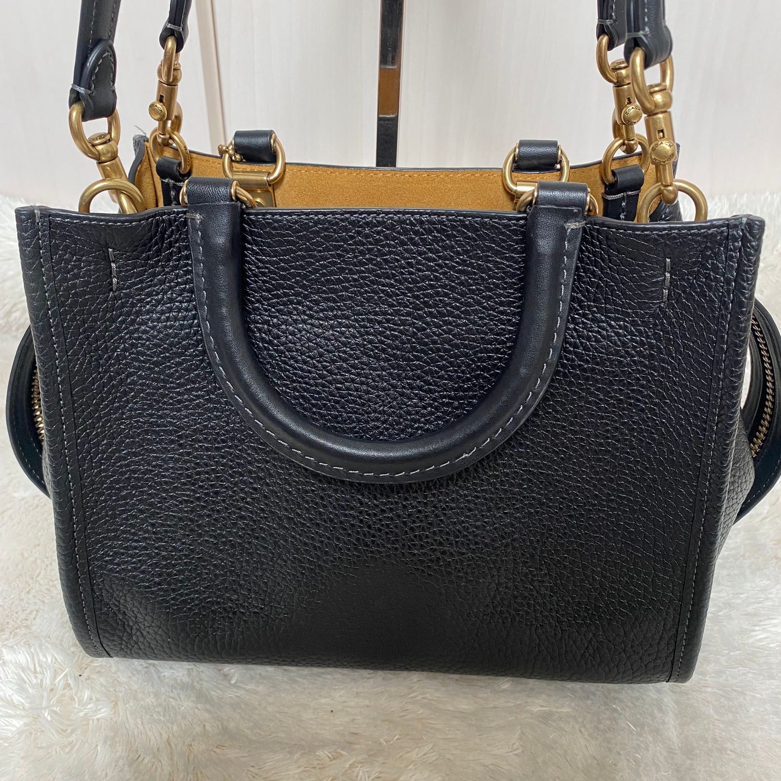 ☆美品 COACH コーチ ローグ25 3way ハンド ショルダーバッグ ブラック