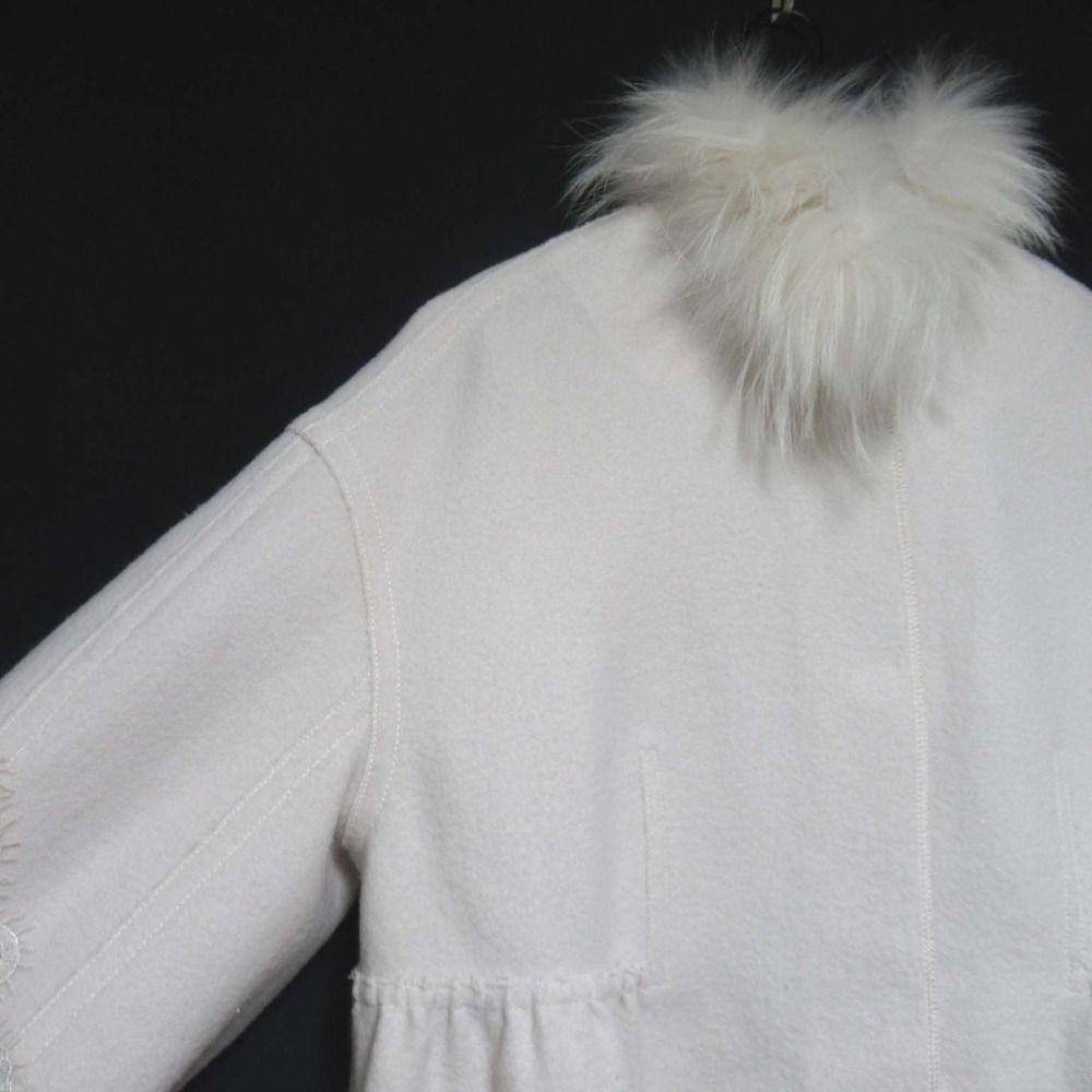 美品 ERMANNO SCERVINO エルマノシェルビーノ シルバーフォックス