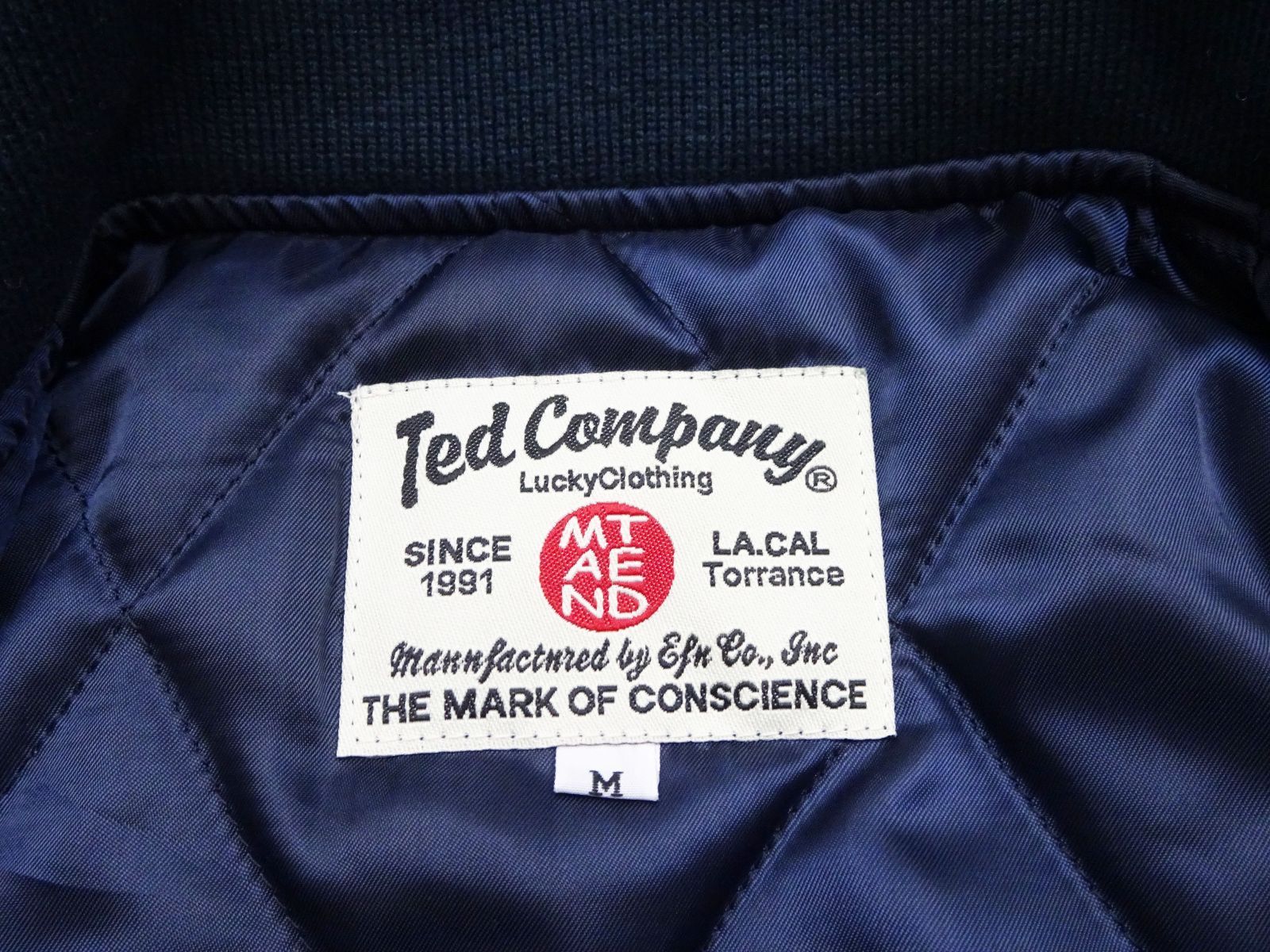 ウェッズスポーツ 坂東組 テッドマン ナイロンスタジャン 中綿ブルゾン