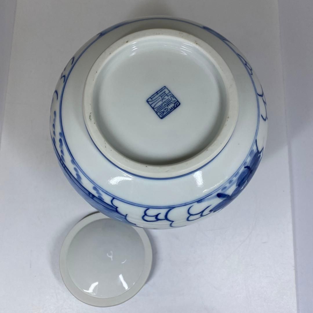 加藤藤城　近江八景 水指 共箱入り ☆茶3 加藤藤城 染付 近江八景 水指 共箱 東さ6-0902③ - メルカリ