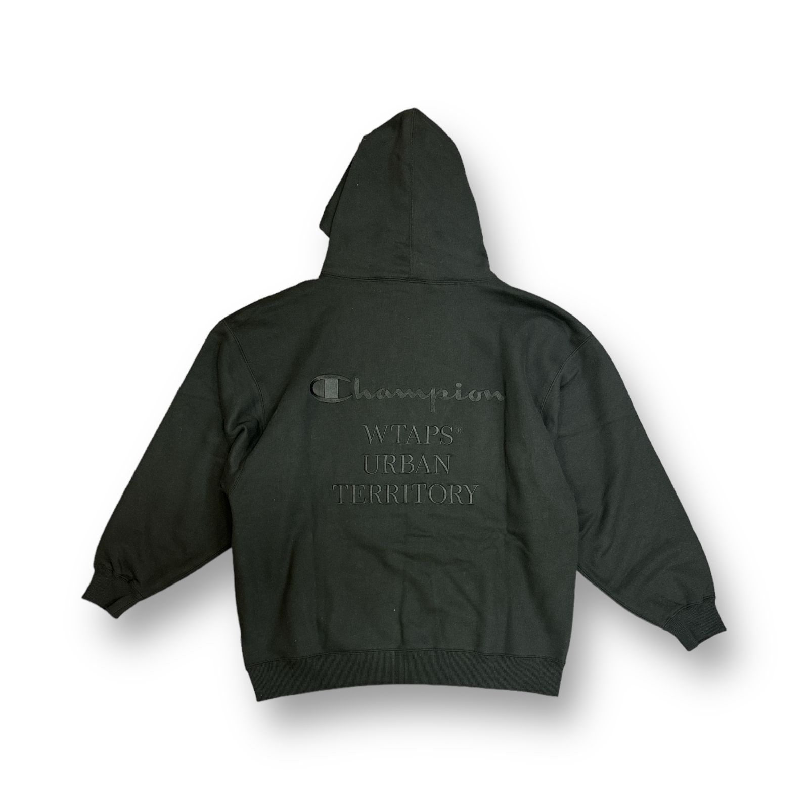 WTAPS × Champion Academy Hooded アカデミーフーディー パーカー スウェット ダブルタップス チャンピオン コラボ  ブラック XL C8-Z110 70709A5