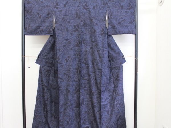 結城紬着物 結城紬 着物 色無地 正絹 合わせ 紬 保証票つき 未使用品 高級品