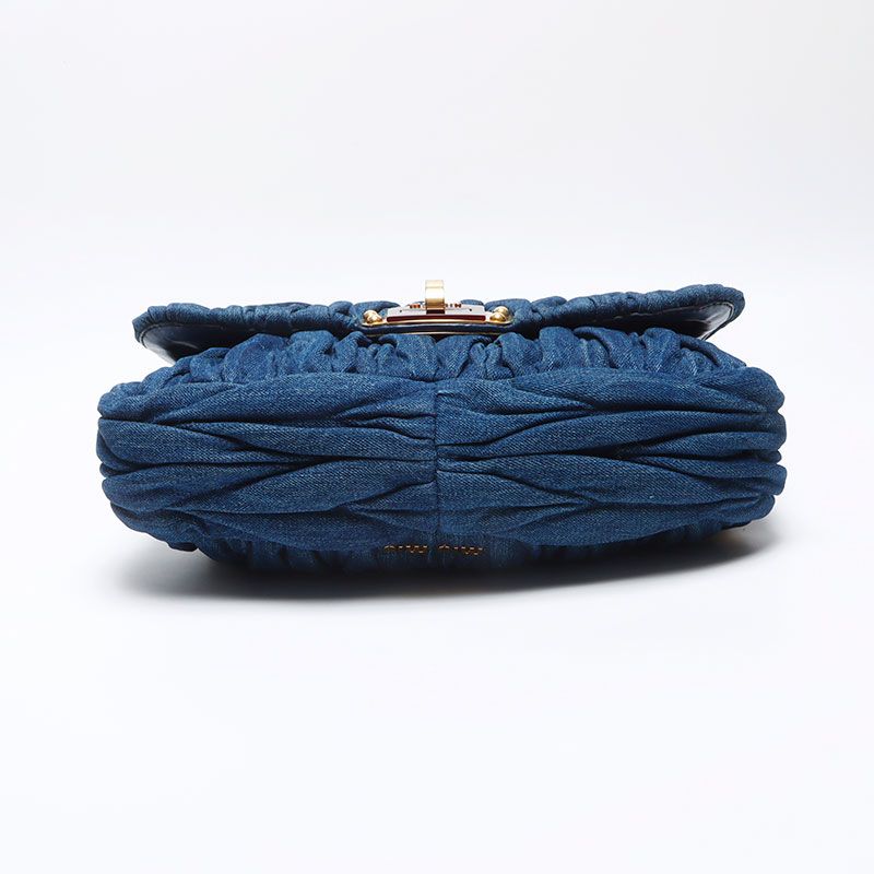 Miu Miu ミュウ ミュウ ショルダーバッグ デニム マテラッセ 2way