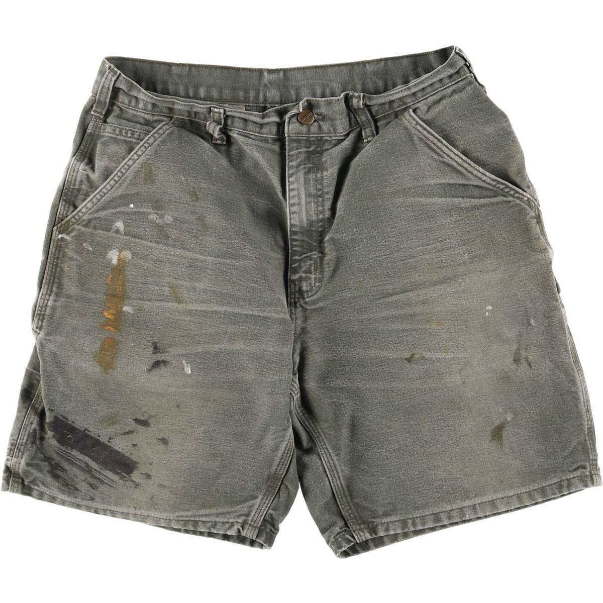 古着 00年代 カーハート Carhartt ペイント ダック地ペインターショーツ ショートパンツ メンズw31相当|eaa547393