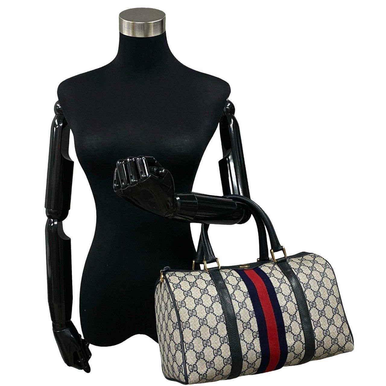 GUCCI オールドグッチ ミニボストンバッグ シェリーライン　袋付き 極 美品 袋付き GUCCI グッチ オールドグッチ ヴィンテージ