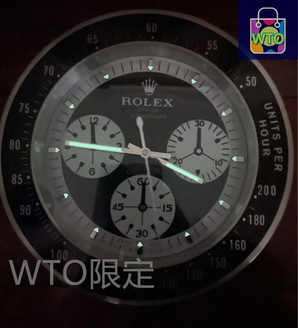 ROLEX 掛け時計 デイトナ型タイプの大型壁掛け時計-WTO輸入1