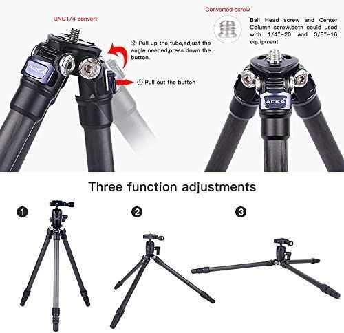28インチ 1ポンド 軽量コンパクトカーボンファイバー三脚 360°ボールヘッド付き トラベルミニ三脚 携帯電話 コンパクト ミラーレスカメラ用 CHRISTIANNAURATH_COM_BR
