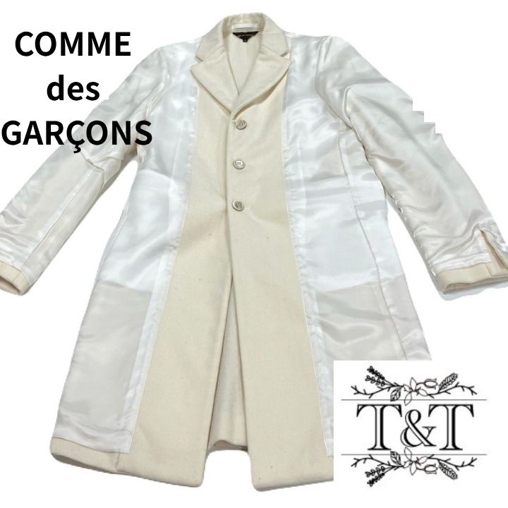 COMME des GARÇONS コム デ ギャルソン 裏地風デザイン ホワイトジャケット