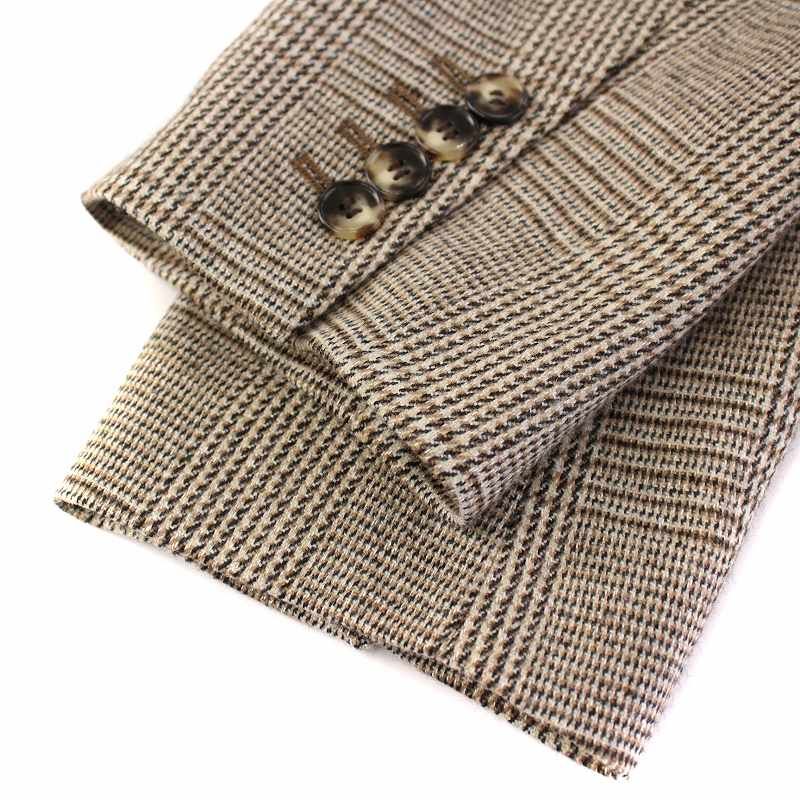 サクラ SACRA チェックテーラードジャケット ブレザー アウター ダブル