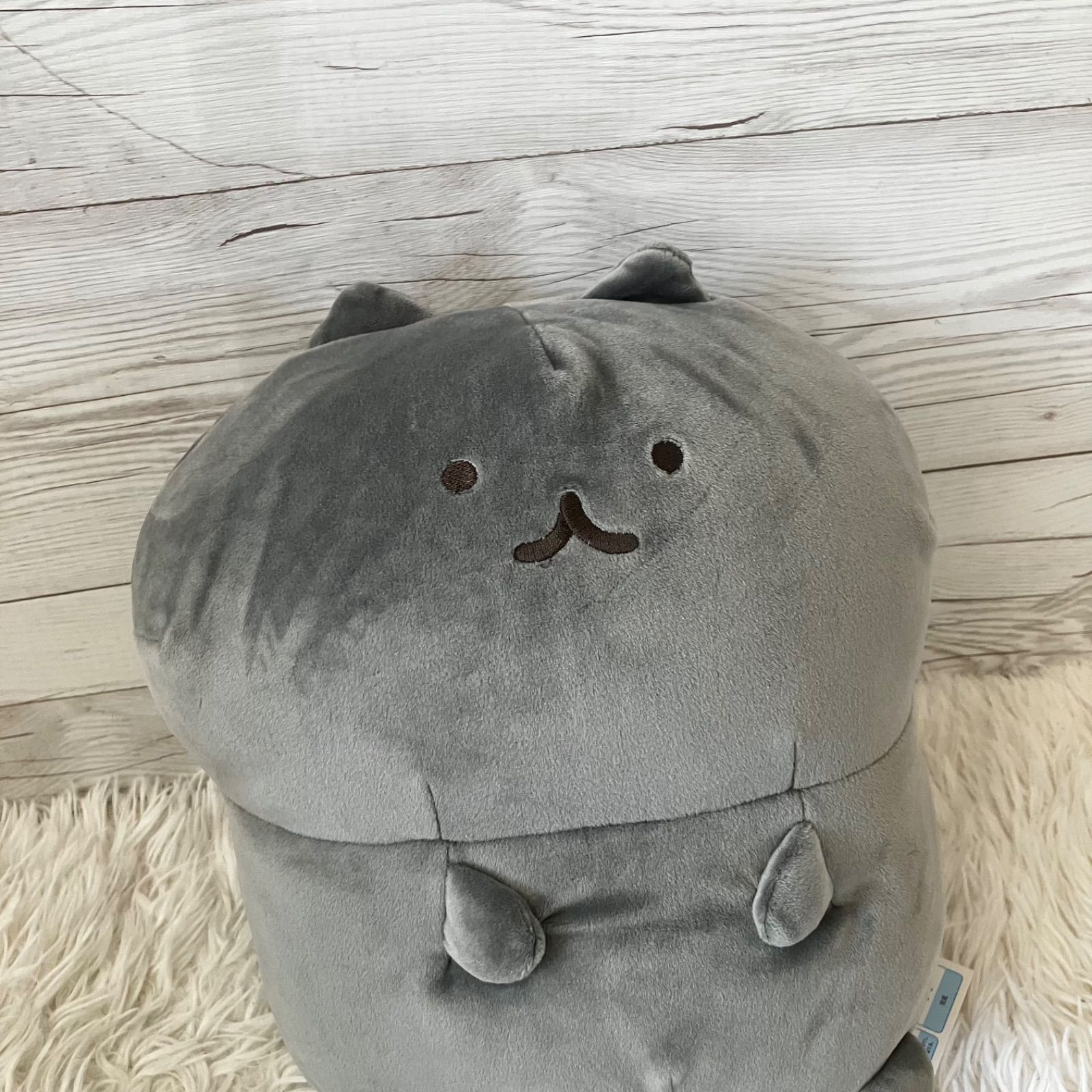 新品 かやぬゆみコラボ もちもちなねこのぬいぐるみ くろねこ