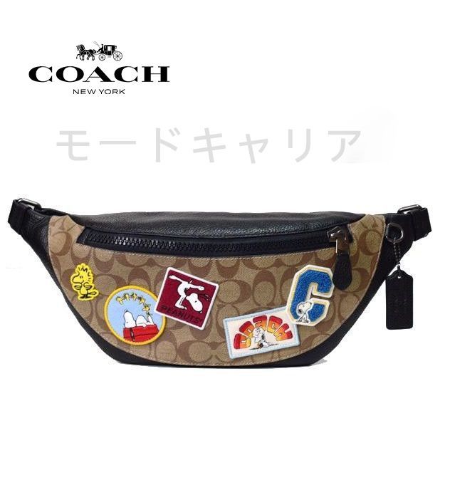 新品未使用 COACH（コーチ）C4028 COACH × PEANUTS スヌーピー コラボ ボディーバッグ ベルトバッグ 斜めがけ ウエストバッグ  クロスボディ アウトレット品 - メルカリ