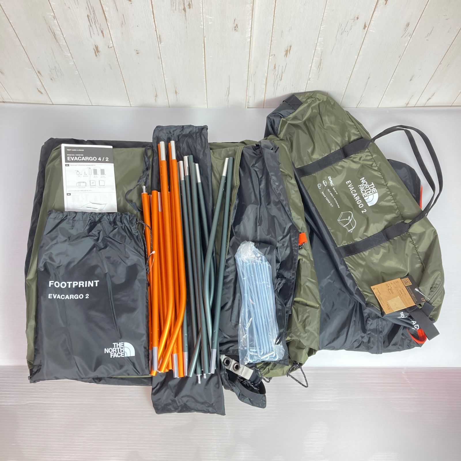 【OneSize グリーン系】 The North Face ( ザ・ノースフェイス ) エバカーゴ2 EVACARGO 2 NT / ニュートープグリーン ポリエステル キャンピングギア テント キャンピングテ THE NORTH FACE Evacargo 2 ニュートープグリーン (NT） [ザ