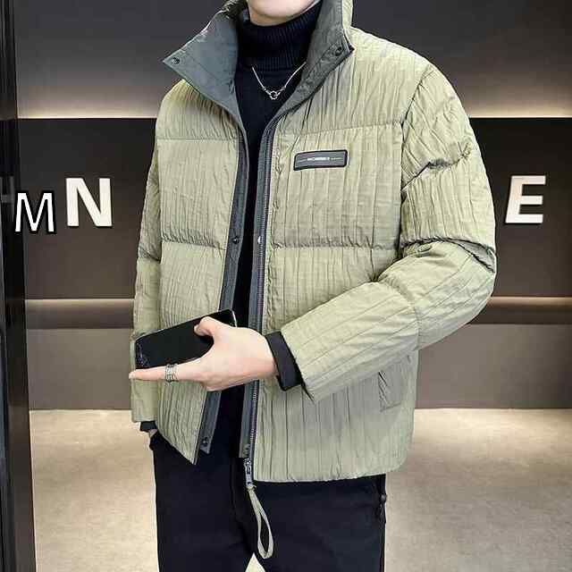 M 春 コーデ メンズ 用 服 シンプル ファッション オシャレ 大人 かっこいい 大きいサイズ ストリート 紳士服 暖かい ダウン ジャケット スタンドカラー ハイエンド 厚手 ホワイトダックダウン