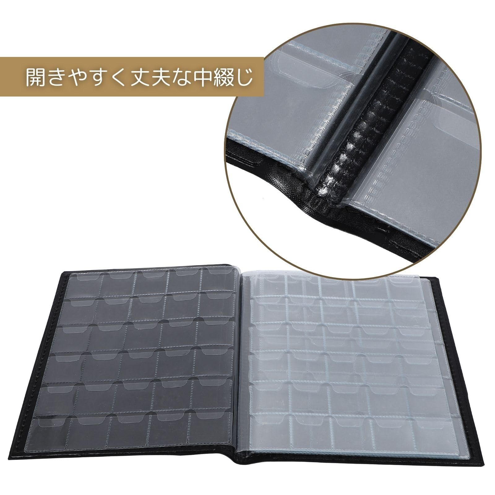 lala mix コインアルバム 2冊 セット コインケース 250枚 収納 コインホルダー コインコレクション アルバム ブック ファイル ケース  セット コイン メダル 古銭 貨幣 記念硬貨 収集 保存 保管 黒 ブラック - メルカリ