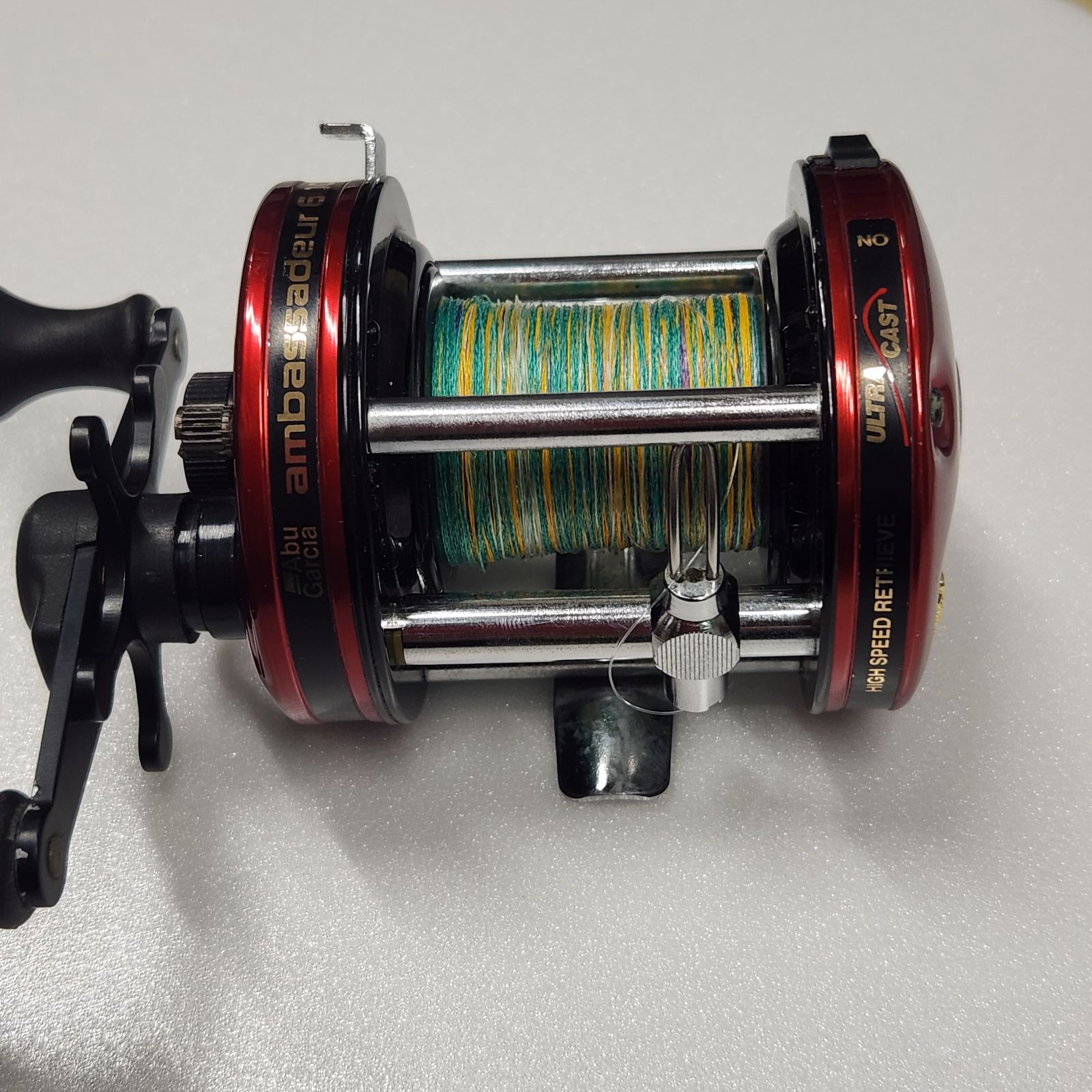 ABU 6000オールド赤　中古 中古品】アブガルシア アンバサダー 6000 オールドリール 付属品