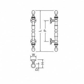 スパニッシュ丸座取手 小