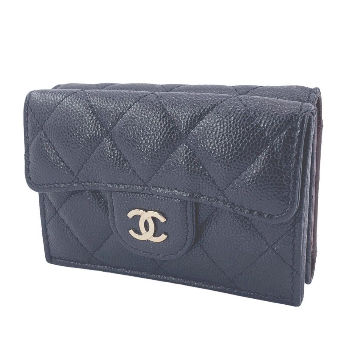 中古】 CHANEL シャネル クラシック スモール フラップウォレット