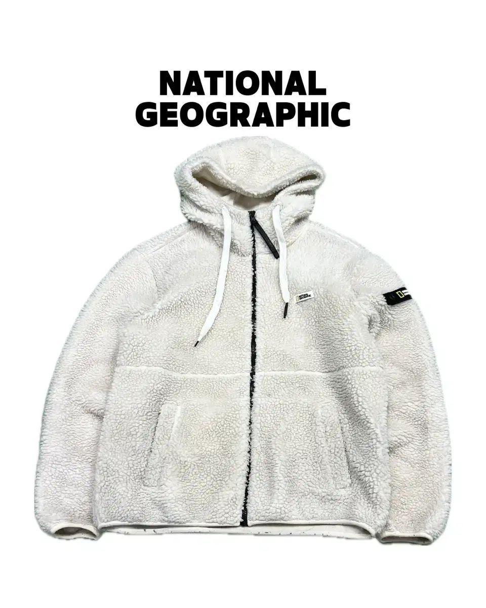 ナショナルジオグラフィック シープスキン ボア フリース フーディー ジップアップ ジャケット