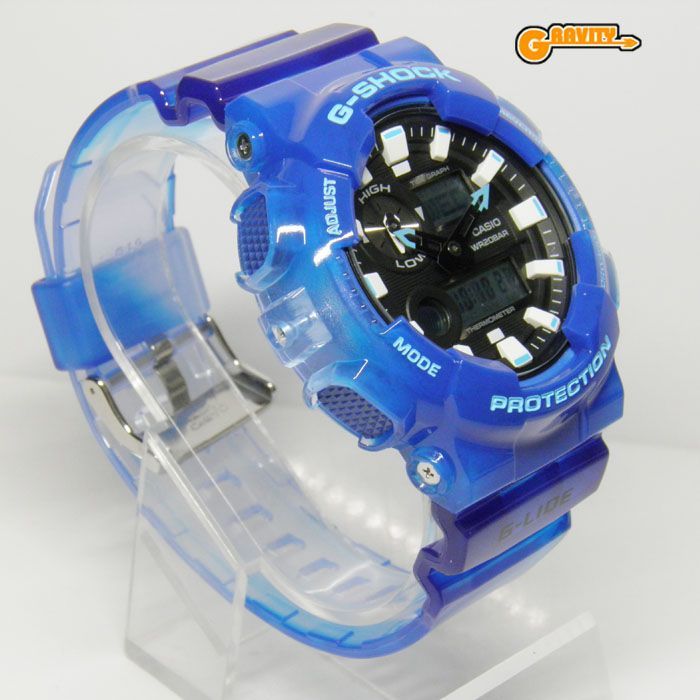 G-SHOCK G-LIDE クリアブルー GAX-100MSA CASIO Casio G-Shock G-LIDE Moon Tide Graph Temperature Sport Watch