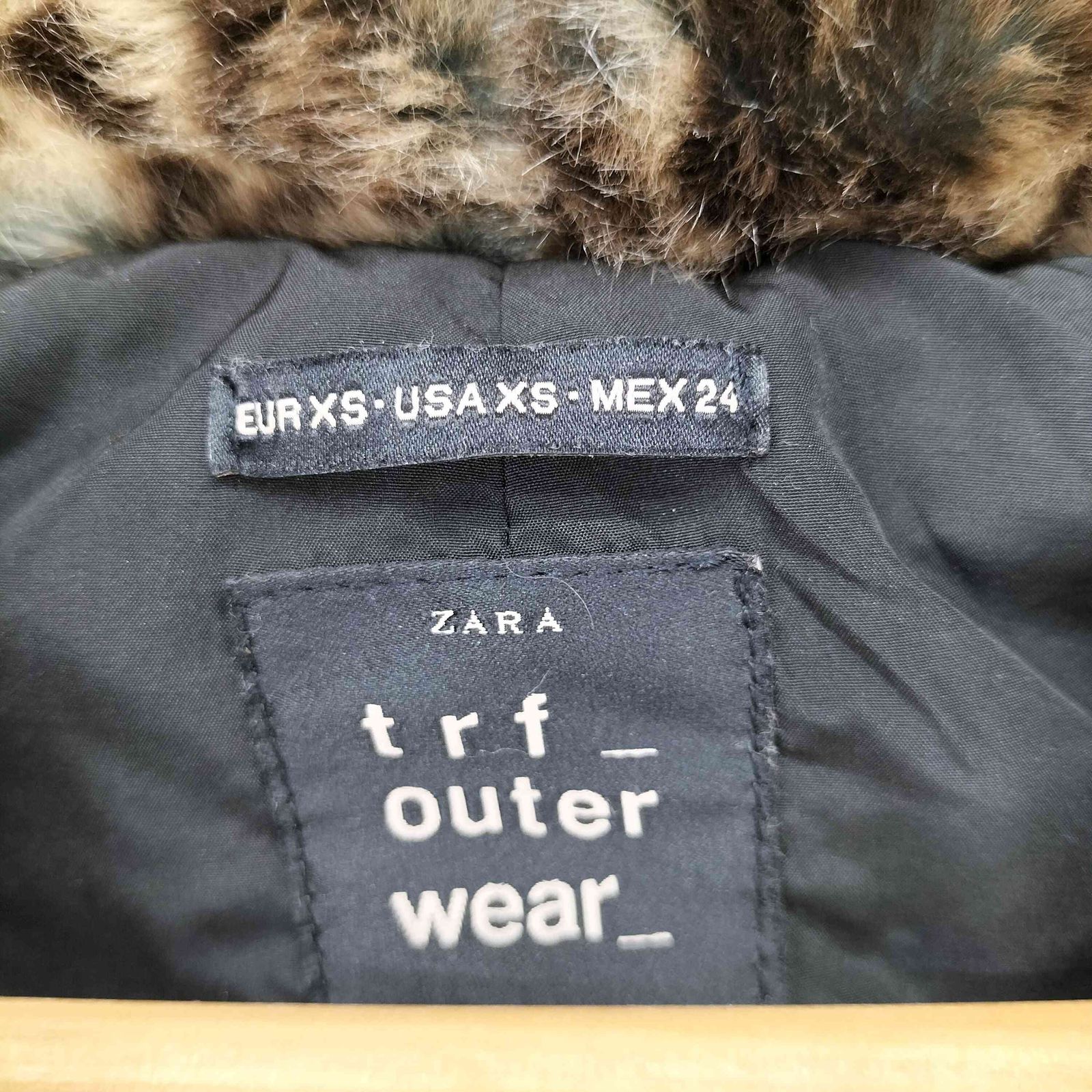 【値下げ中】ZARA レオパード柄　フェイクファーコート ザラ ZARA レオパード柄 フェイクファーコート レディース JPN