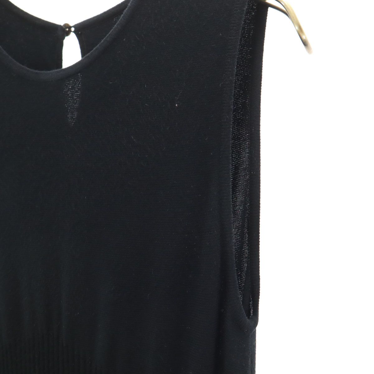 デイジーリン FOXEY 黒 ノースリ ワンピース 38 DAISY LIN for FOXEY