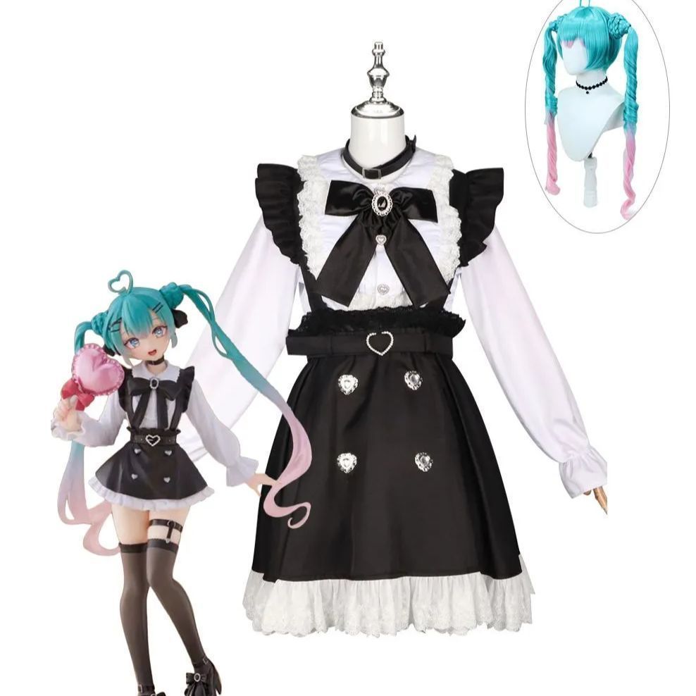 ウイッグ付き 初音ミク プロジェクトセカイ カラフルステージ コスプレ衣装 コスチューム コスプレ衣装 ハロウィン クリスマス 変装 仮装 舞台服 演出服 大人 子供 cosplay