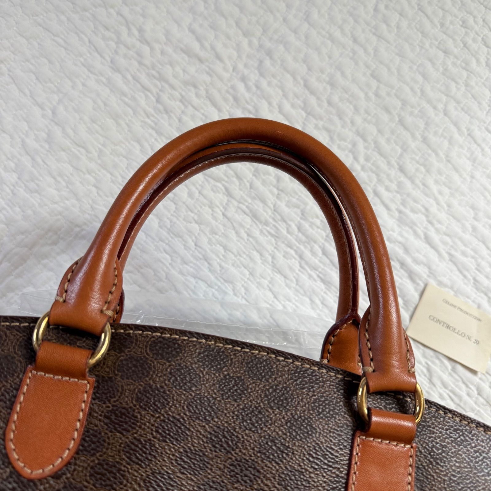 美品 CELINE セリーヌ マカダム柄 ヴィンテージ ハンドバック