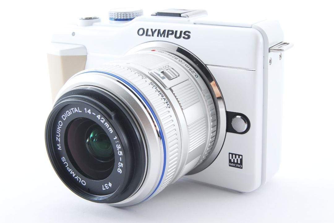 OLYMPUS オリンパス PEN EPL1S レンズキット ミラーレス カメラ - Blue