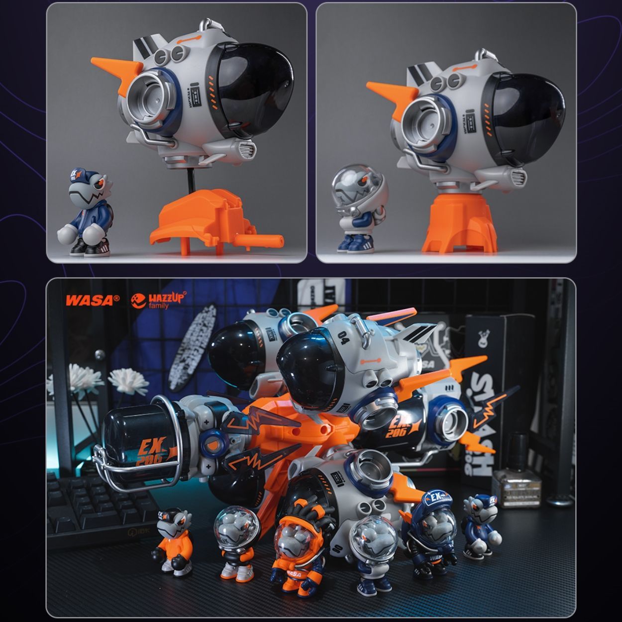 WASA龍十代目ブラインドボックス EXPLORE206宇宙船龍シリーズ