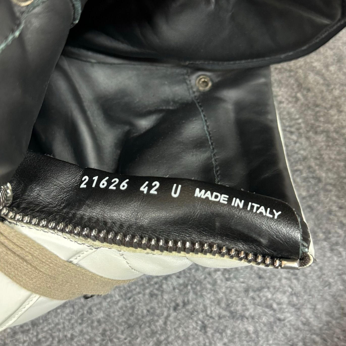 Rick Owens メガレース レザー ジオバスケット スニーカー Rick Owens メガレース レザー ジオバスケット スニーカー