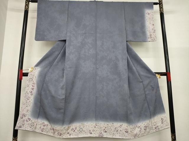 平和屋着物●訪問着　作家物　松嵐　絞り　辻が花　暈し染め　正絹　逸品　未使用　AAAZ3736ck 平和屋着物○訪問着 作家物 松嵐 絞り 辻が花 暈し染め 正絹 逸品 未